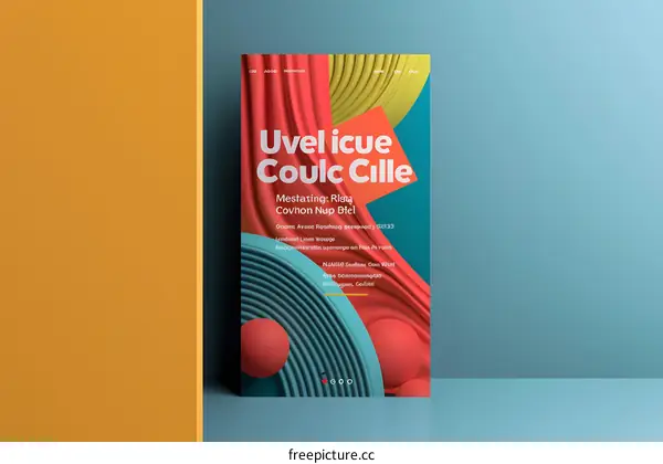 Abstract Geometric Shapes Poster Design