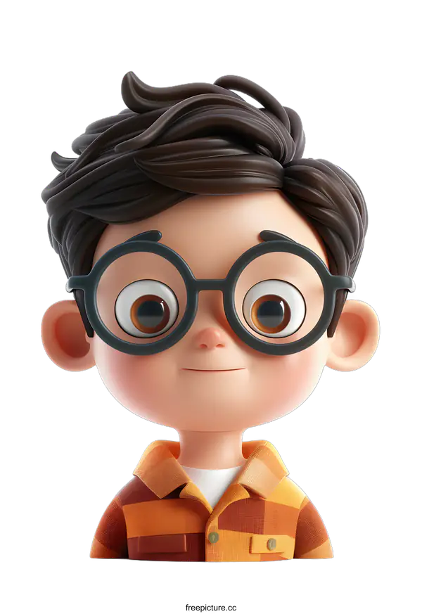 [Transparent Background PNG]3D cute boy character