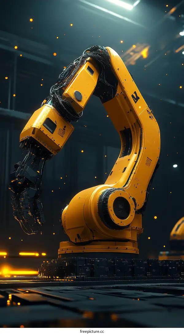 Futuristic Industrial Robot Arm Design