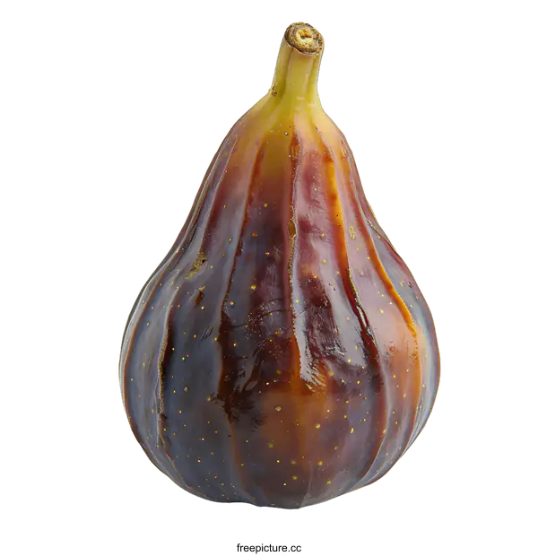 [Transparent Background PNG]Ripe fig on white background