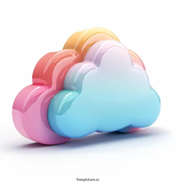 Fluffy 3D Rendered Cloud