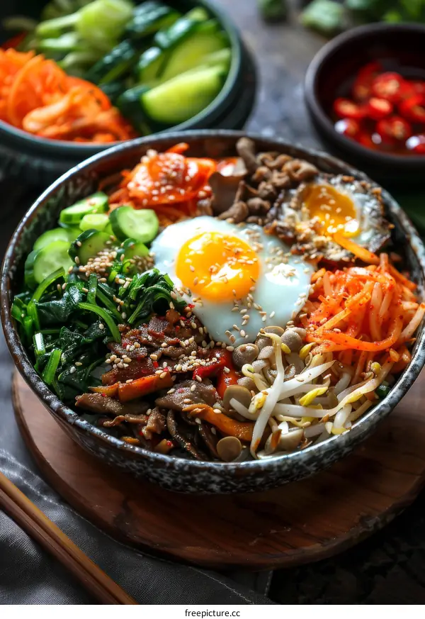 Bibimbap, a colorful and delicious Korean staple