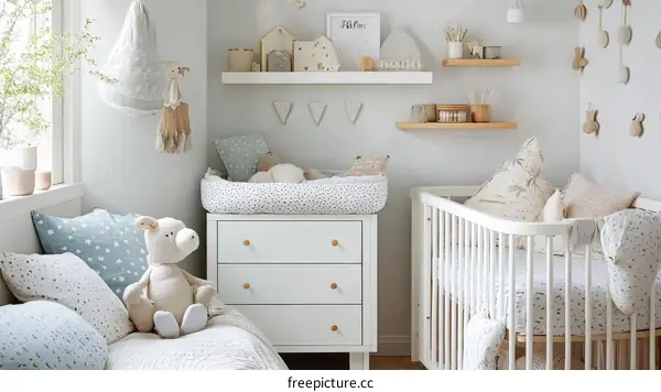 Baby Nursery Room with Cozy Decor