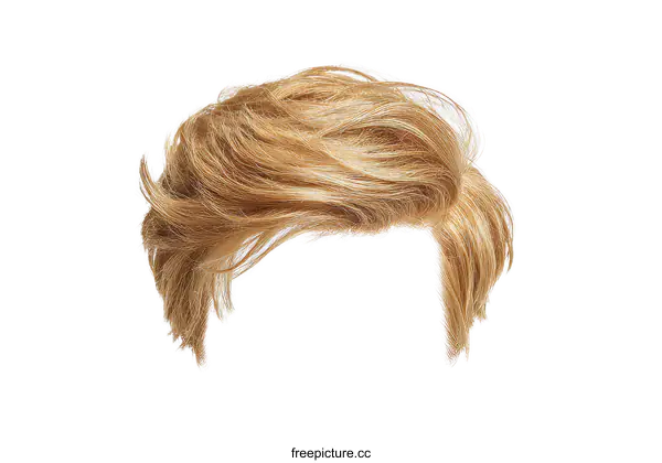[Transparent Background PNG]Blonde Mens Hair Style Illustration