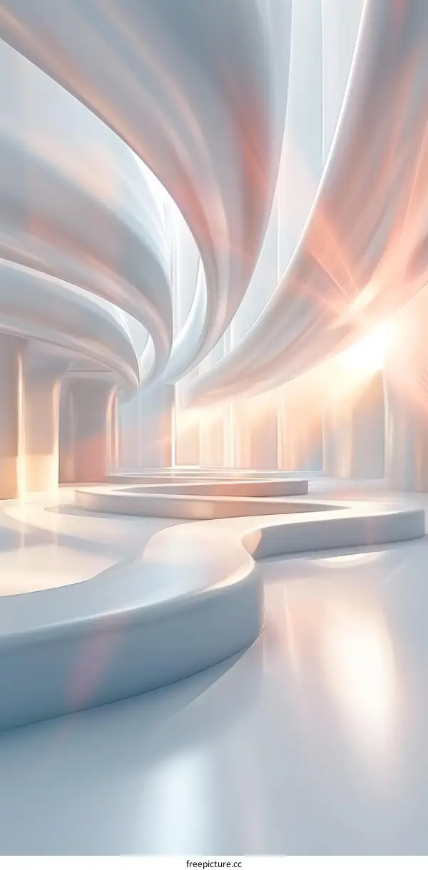 Minimalist Futuristic Sci-Fi Interior Design