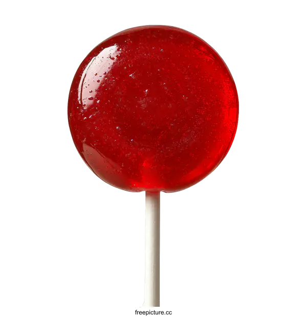 [Transparent Background PNG]Close up of a Red Lollipop