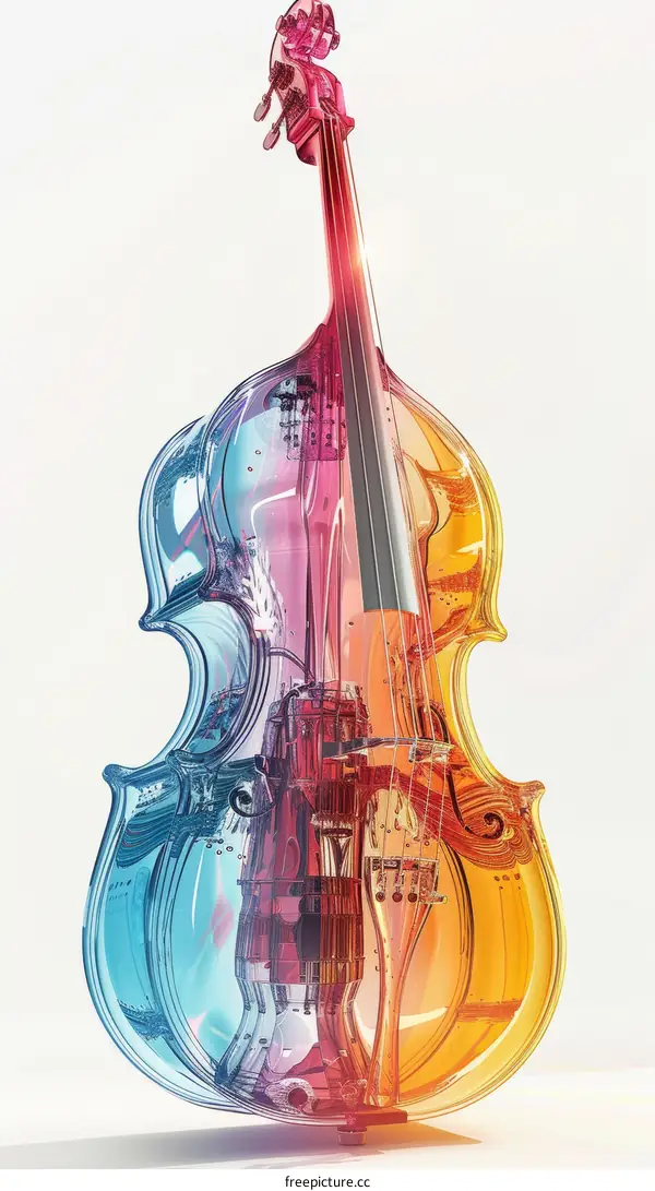 Colorful Double Bass