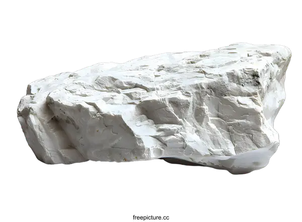 [Transparent Background PNG]White Rough Stone Texture Isolated on White Background