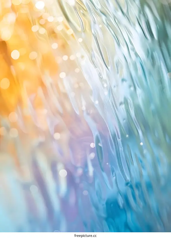 Abstract Water Background with Blue and Yellow Colors