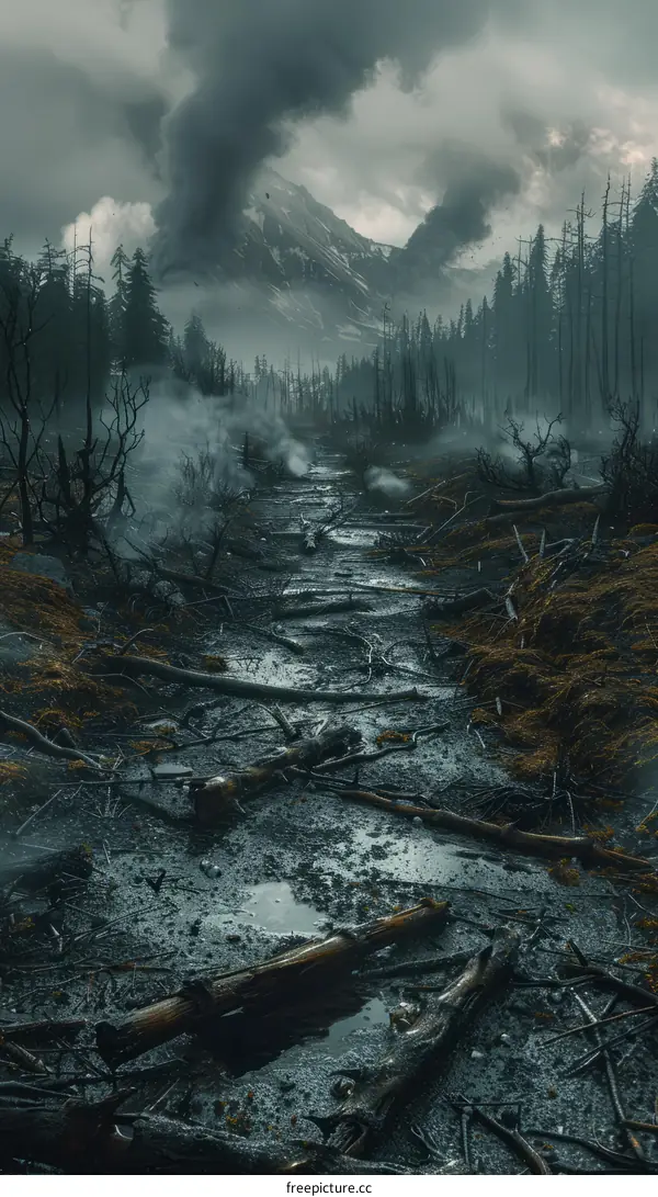 Post-Apocalyptic River Landscape