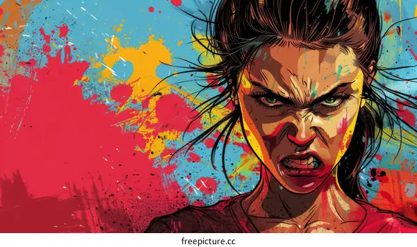 Portrait of an Angry Woman