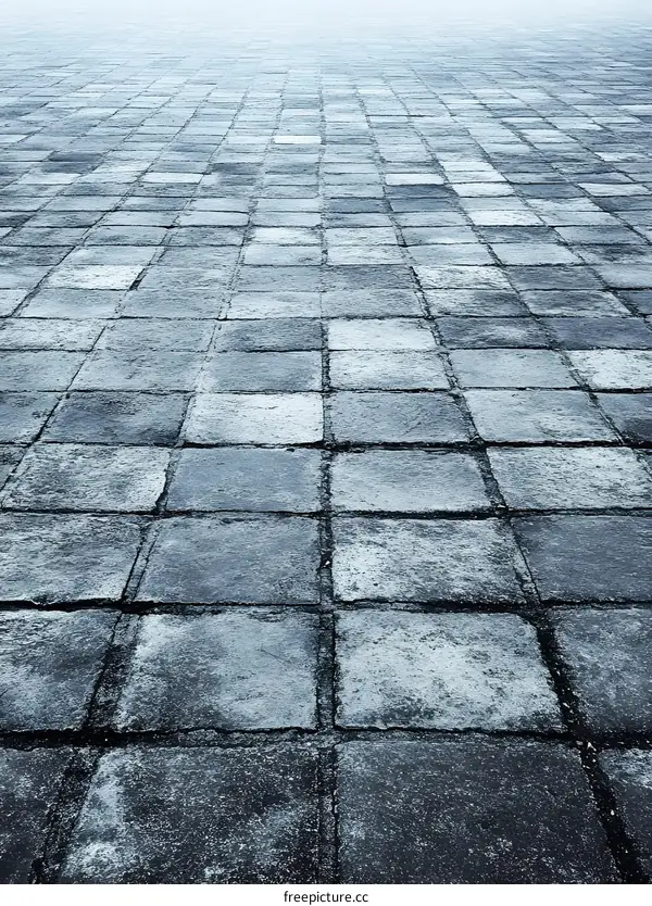 Gray Stone Pavement Texture Background