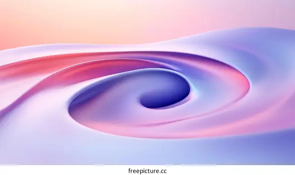 Abstract Flowing Colors Design