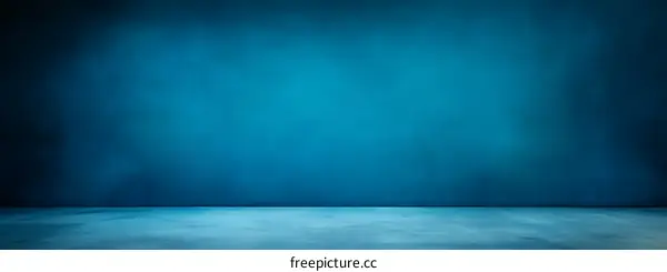 Empty Studio Backdrop Blue Wall