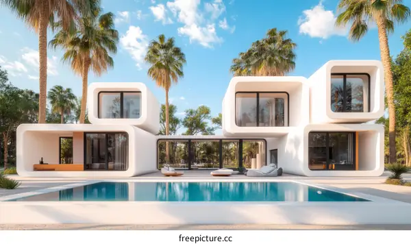 Modern Tropical House Design with Pool