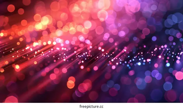 Fiber Optic Pink Purple Blue Rays of Light