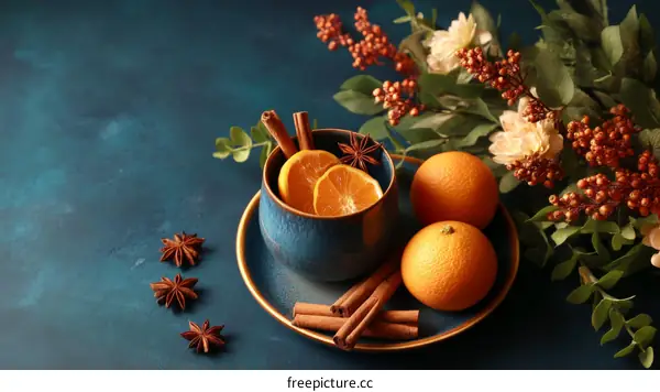 Cozy Autumnal Spiced Orange Tea