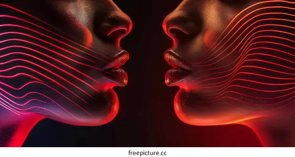 Two Black Women Face to Face