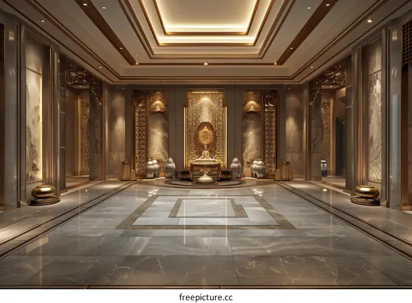 Luxury Temple-Style Interior Design