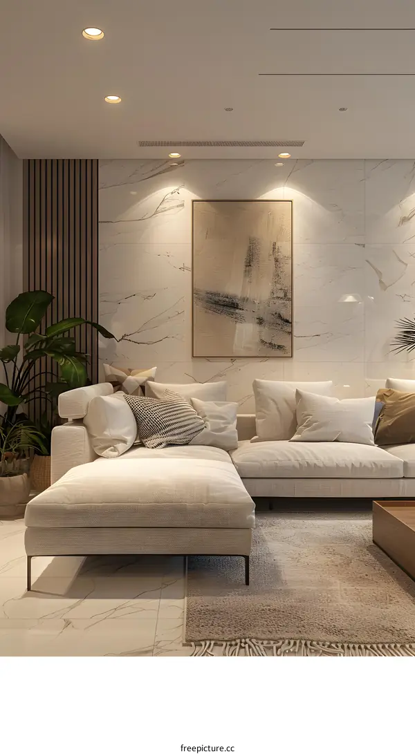 Modern minimalist living room