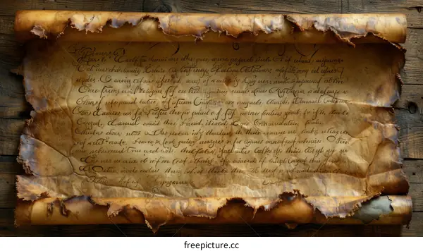 Old paper scroll texture background