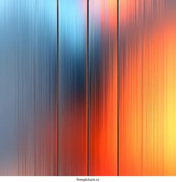 Vibrant Vertical Lines Abstract Art
