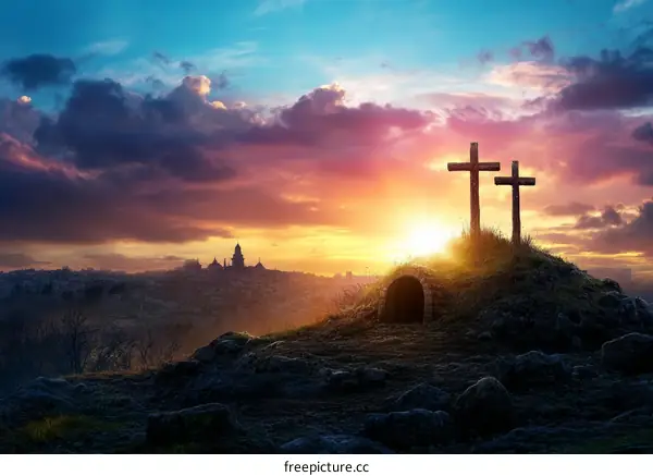 Sunrise over the Tomb of Jesus Christ