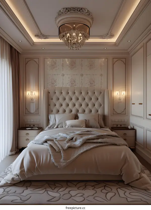 European Style Luxury Bedroom Interior