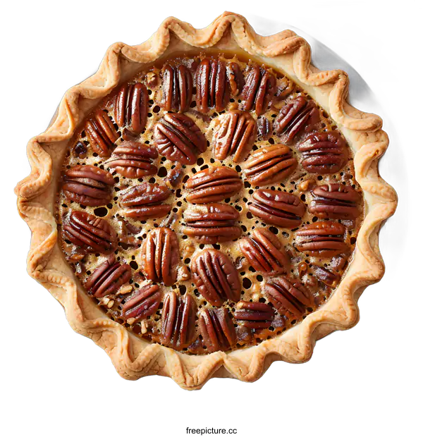 [Transparent Background PNG]Delicious Homemade Pecan Pie