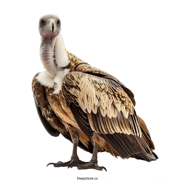 [Transparent Background PNG]Griffon Vulture on White Background