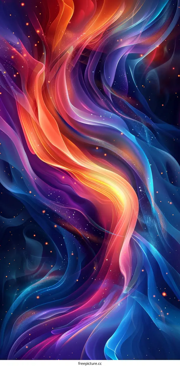 Colorful Nebula in Space