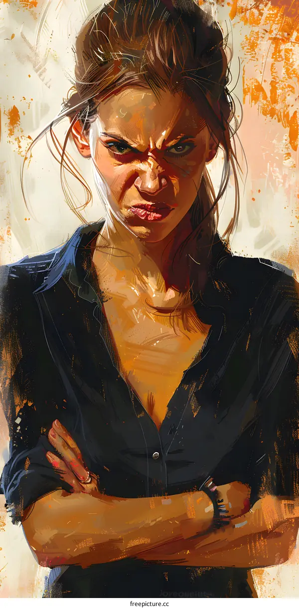 portrait of a determined looking woman