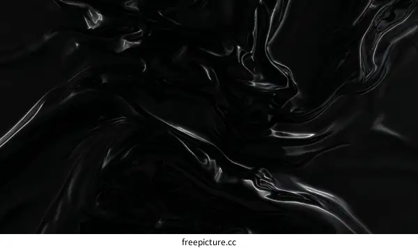 Abstract Black Fabric Texture Illustration