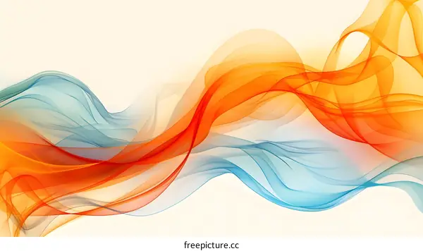 Abstract colorful wave background