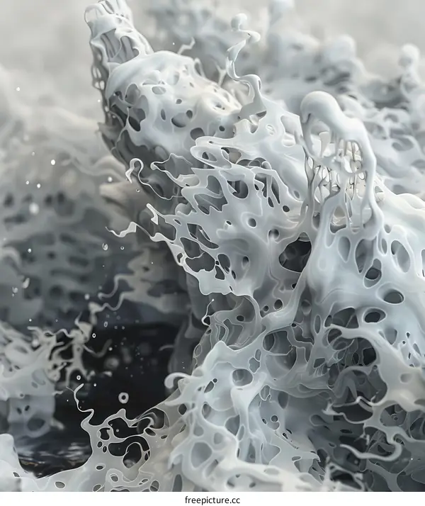 Abstract Liquid Flowing Art