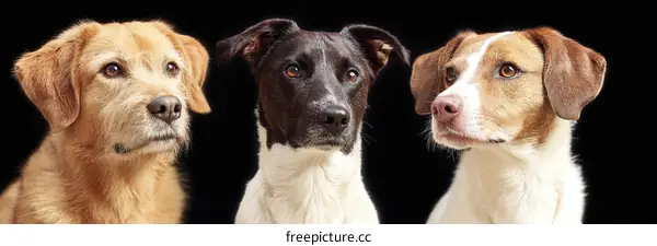 Three Dogs Portrait Photography
