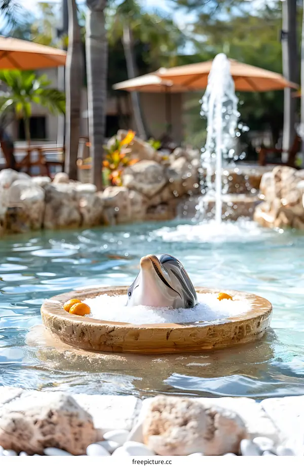 Dolphin in a Pool