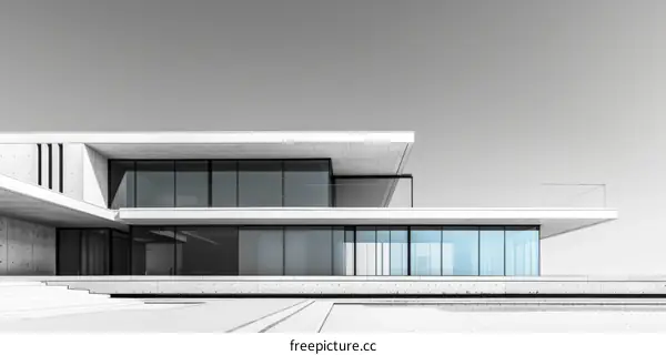 Modern Minimalist Concrete Beach House With Pool