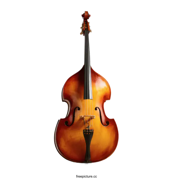 [Transparent Background PNG]Classic Double Bass Instrument