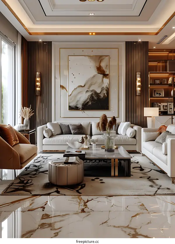 Modern minimalist living room