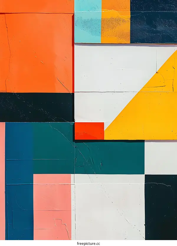 Abstract Geometric Shapes Wall Art