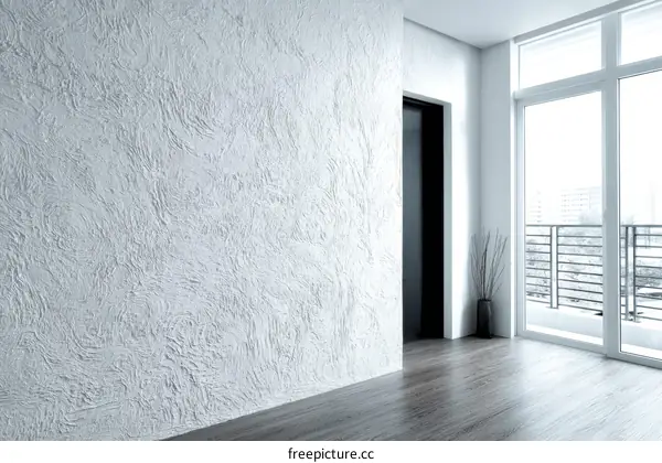 Modern Empty Room Interior Design Illustration