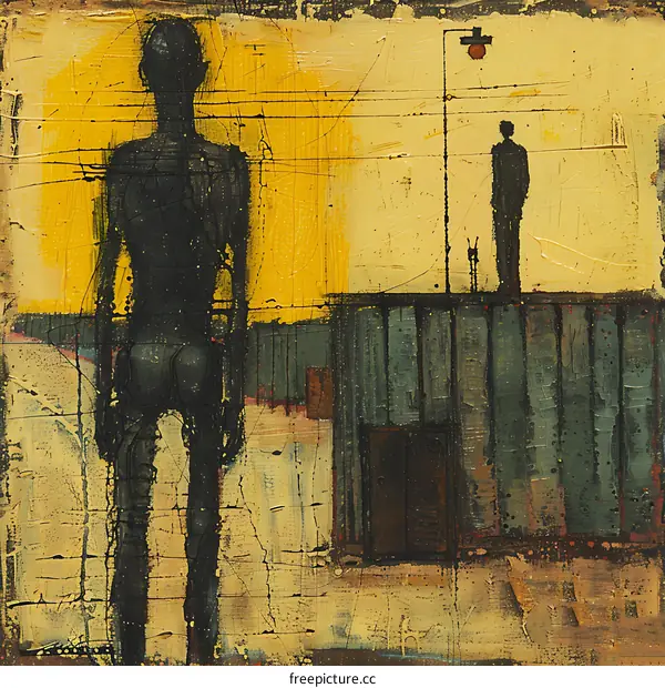 Abstract Figures in Urban Landscape