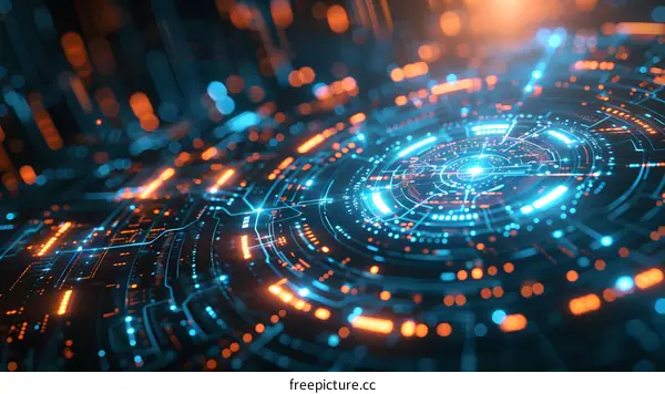 futuristic technology background