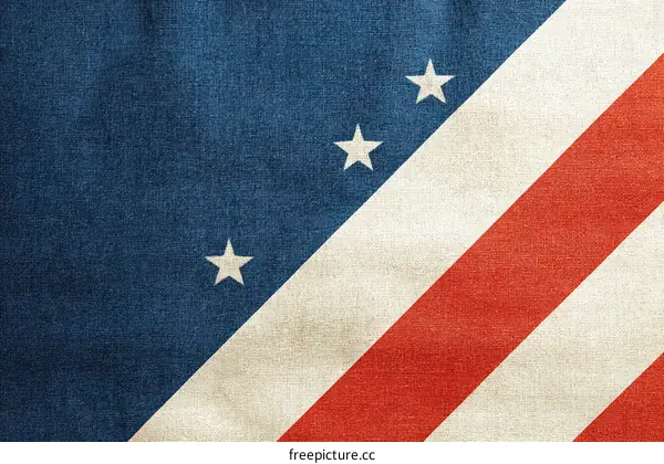 Vintage American Flag Texture Background Design