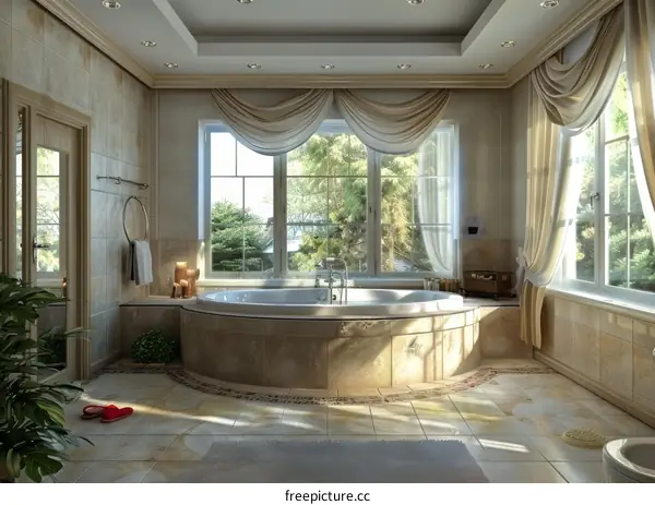 Luxury Elegant Bathroom Interior Design