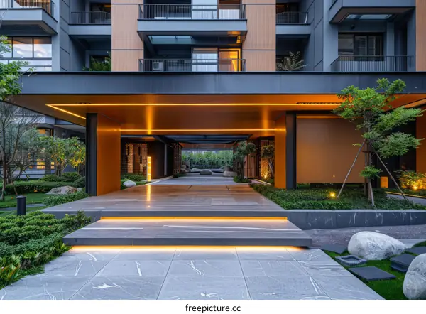 Courtyard with Traditional Chinese Style
