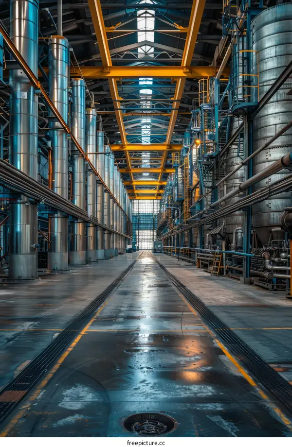 Interior of a Modern Industrial Building