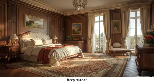 Elegant European Luxurious Bedroom Interior Design