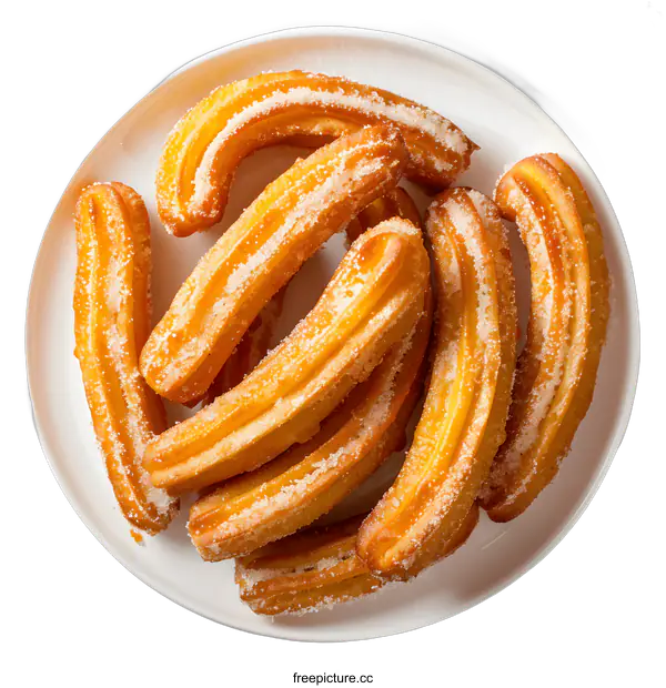 [Transparent Background PNG]A plate of churros